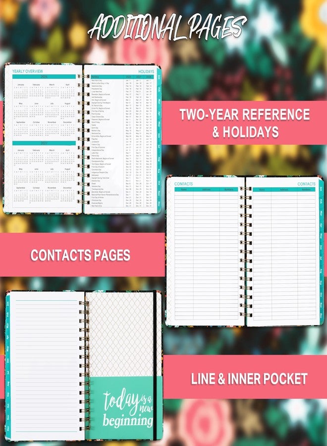 Journaltastic 2026 Planner - Calendar/Planner 2026, JAN 2026 - DEC 2026, 6.3" x 8.4", 2026 Planner Weekly and Monthly with Tabs, Hardcover + Back Pocket + Thick Paper + Twin-Wire Binding - Image 5