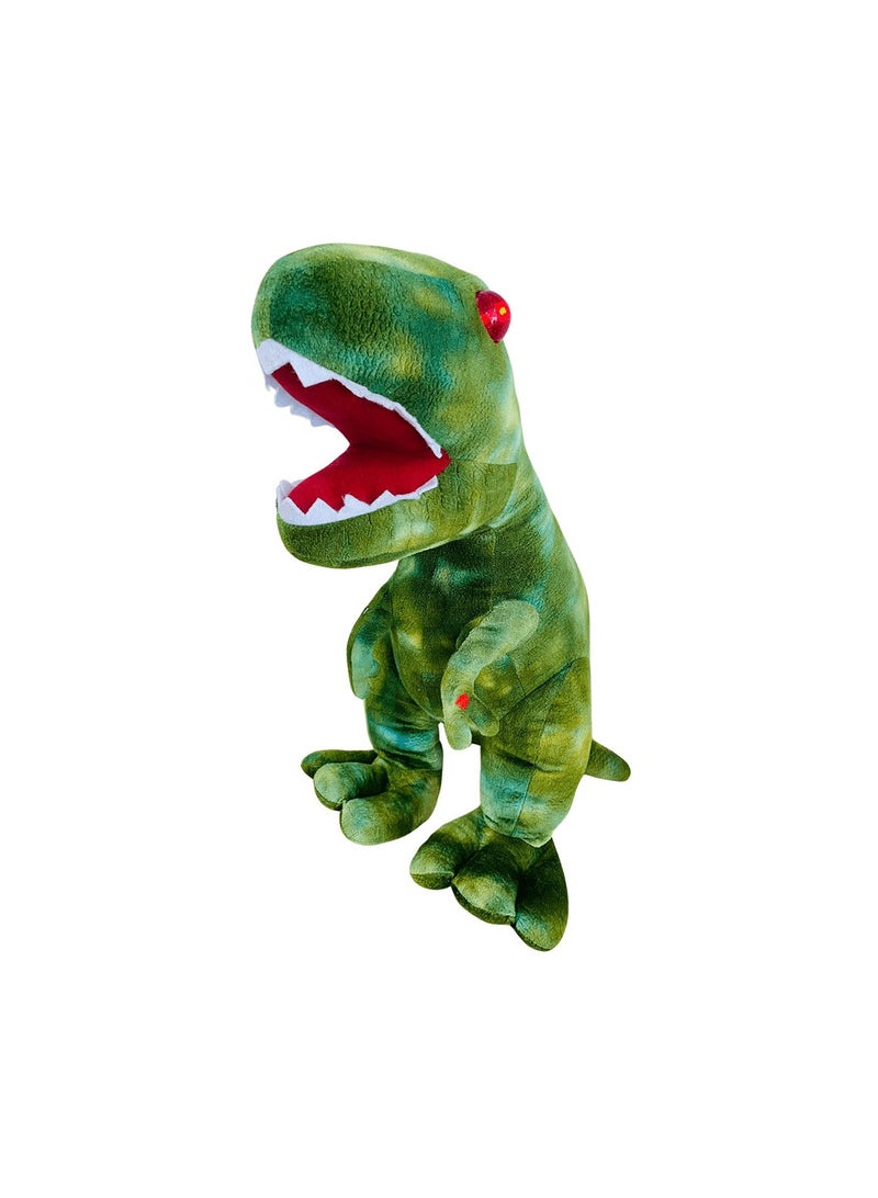 MIGHTY MEGASAUR Mighty Megasaur King Size T-Rex 18 Inches Roaring and Talk Back Light & Sound Stuffed Toy Giant Dinosaur Plush with Interactive Features  - Image 1