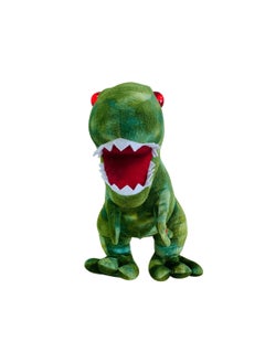 MIGHTY MEGASAUR Mighty Megasaur King Size T-Rex 18 Inches Roaring and Talk Back Light & Sound Stuffed Toy Giant Dinosaur Plush with Interactive Features  - Image 3
