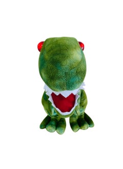 MIGHTY MEGASAUR Mighty Megasaur King Size T-Rex 18 Inches Roaring and Talk Back Light & Sound Stuffed Toy Giant Dinosaur Plush with Interactive Features  - Image 4