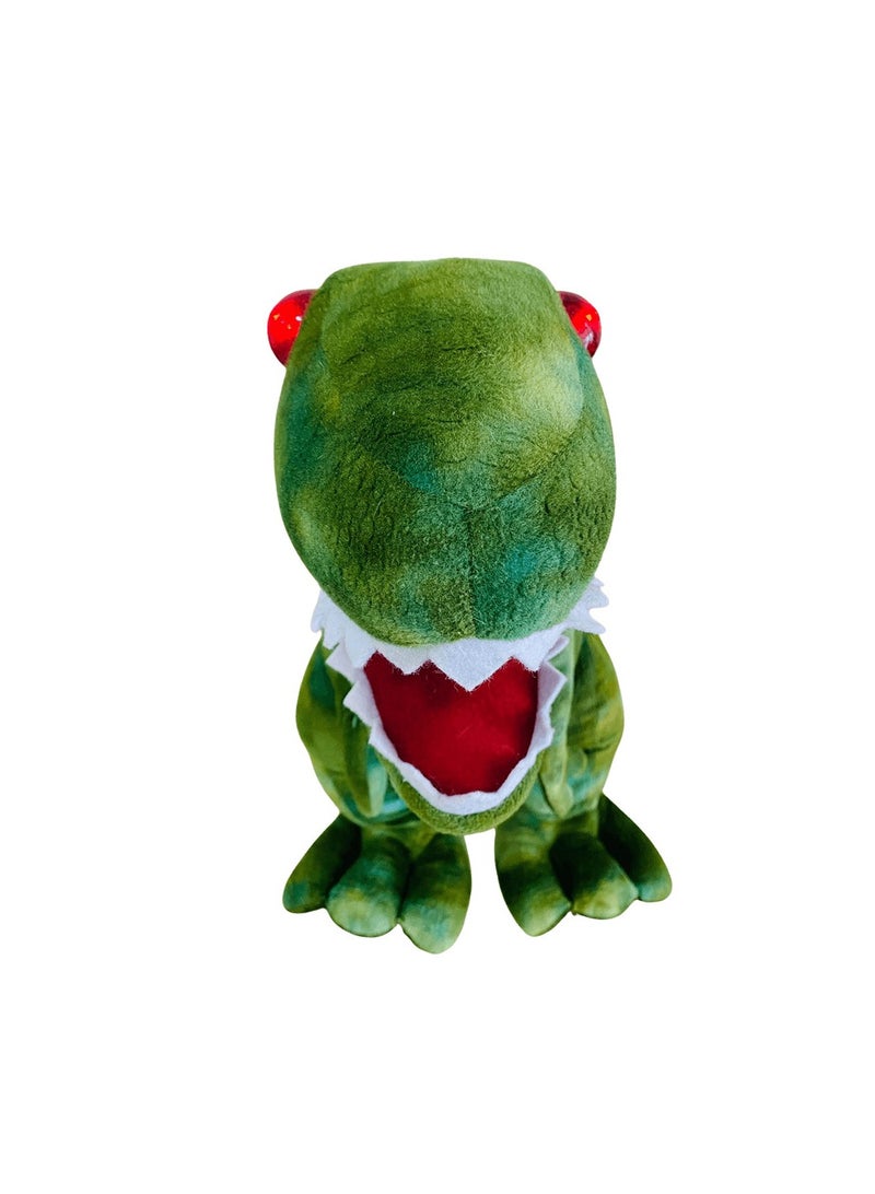 MIGHTY MEGASAUR Mighty Megasaur King Size T-Rex 18 Inches Roaring and Talk Back Light & Sound Stuffed Toy Giant Dinosaur Plush with Interactive Features  - Image 4