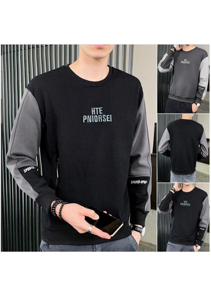 NIBEMINENT Men's Long Sleeved Sweater Trend Korean Youth Top T-Shirt Autumn 2021 New - Image 2