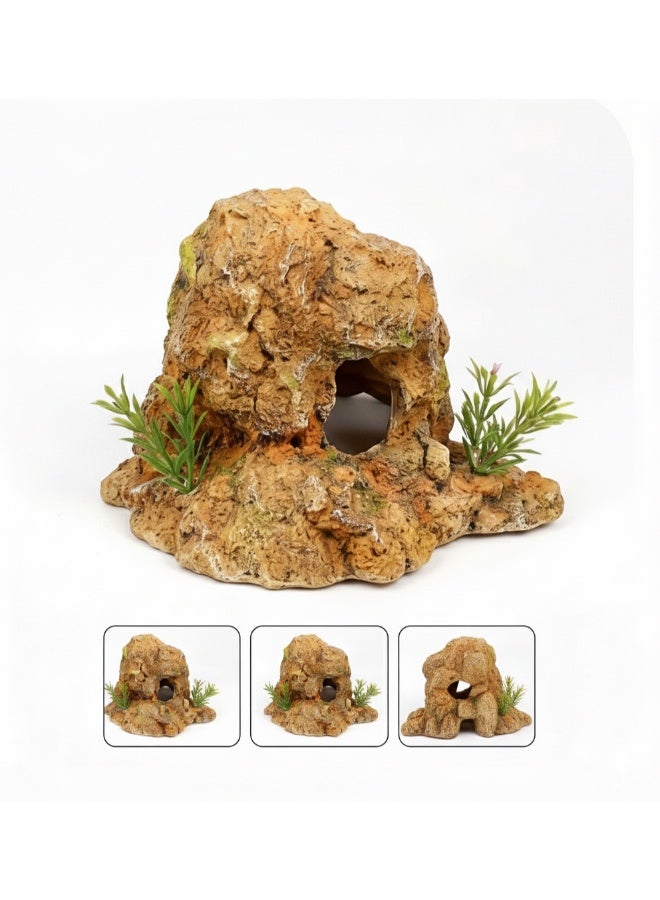 كهف إخفاء السلاحف ومنصة التشمس - موديل DB-022 - مخبأ الزواحف والسلاحف والثعابين - Image 2