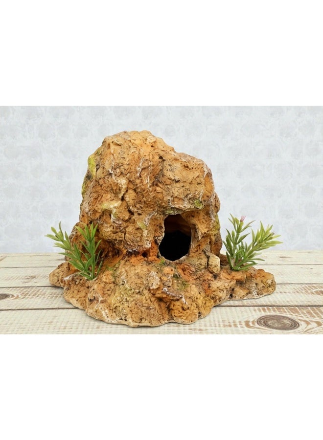 كهف إخفاء السلاحف ومنصة التشمس - موديل DB-022 - مخبأ الزواحف والسلاحف والثعابين - Image 1