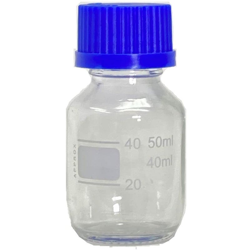 Karter Scientific 50ml Glass Round Media Storage Bottles with GL32 Screw Cap, Borosilicate, (Case of 6) - Image 2