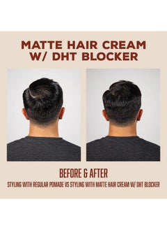 SUAVECITO Pomade Matte Hair Cream With Dht Blocker For Hair Regrowth Low Shine Light Hold For Styling Thinning Hair To Look Thick & Full With Volume  - Image 5