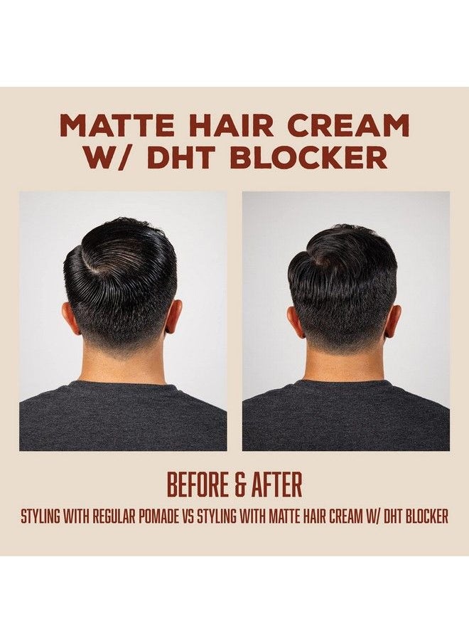 SUAVECITO Pomade Matte Hair Cream With Dht Blocker For Hair Regrowth Low Shine Light Hold For Styling Thinning Hair To Look Thick & Full With Volume  - Image 5