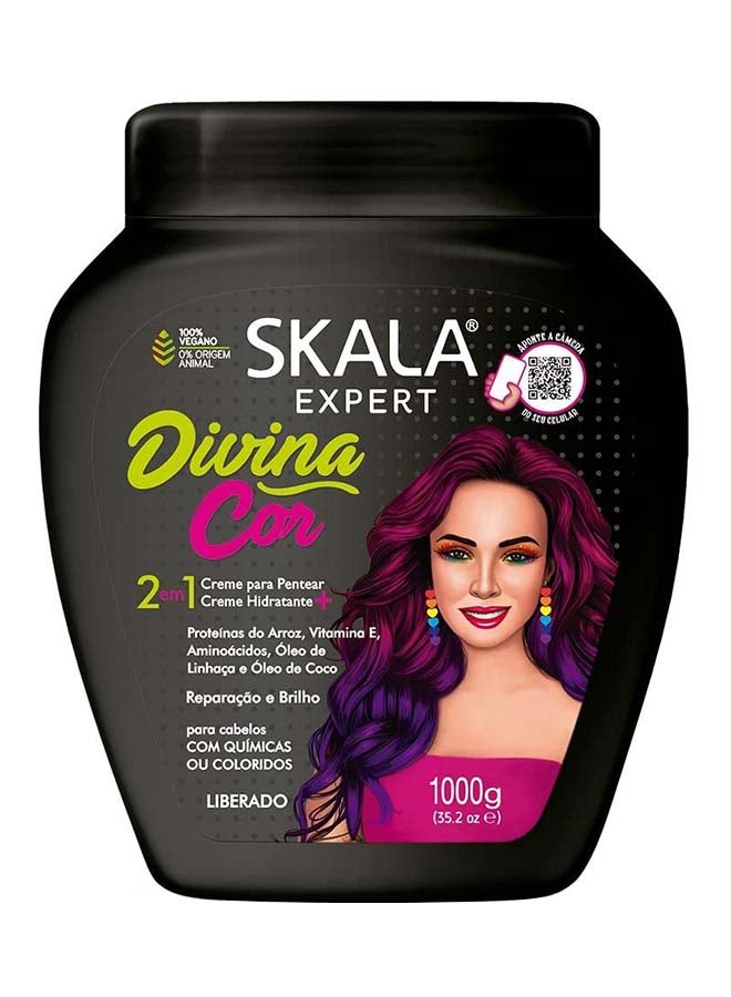 سكالا Expert Divina Cor Conditioning Cream | Ideal for Smooth, Frizzy, Dry, Curly, Oily, Weak & Damaged Hair - Image 1