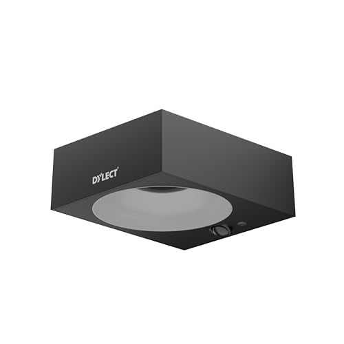 Dylect® Luxe Ultra Bright LED Solar Down Light Outdoor for Wall, Garden, Balcony/Solar Home Décor Light | Guaranteed 24Hr Runtime | Motion Sensor + Multiple Modes | IP65 Waterproof (Warm White) - Image 1