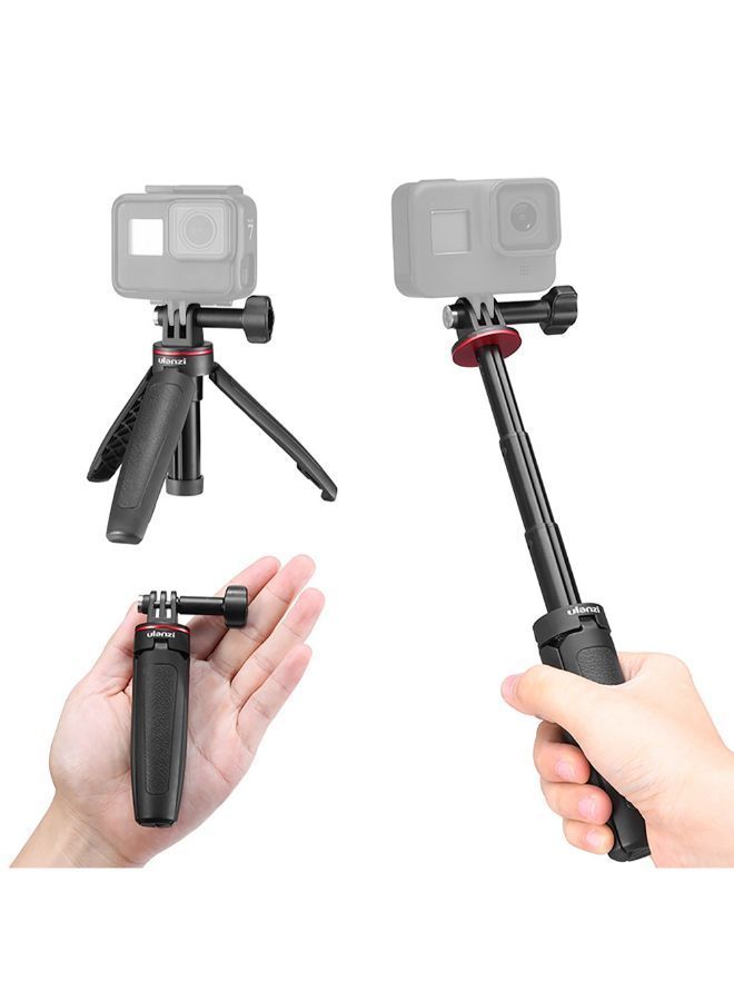 NIBEMINENT MT-09 Mini Extendable Desktop Tripod Handheld Photography Bracket Stand Vlog Selfie Stick Black - Image 3