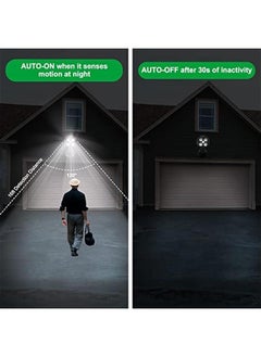 Generic Motion Sensor Outdoor Lights, Battery Operated Outdoor Lights, 600LM Motion Detector Lights for Outside, 6000K LED Security Light Battery Powered Spotlight for House Wall, Black(2 Pack)  - Image 3
