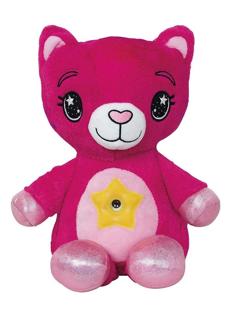 Generic - Star Belly Dream Lites, Stuffed Animal Night Light and Star Projector, Pretty Pink Kitty - Image 1