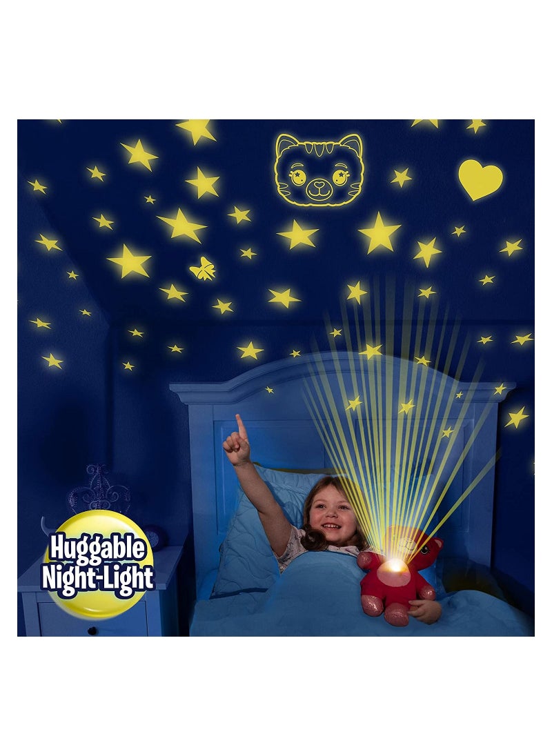 Generic - Star Belly Dream Lites, Stuffed Animal Night Light and Star Projector, Pretty Pink Kitty - Image 1