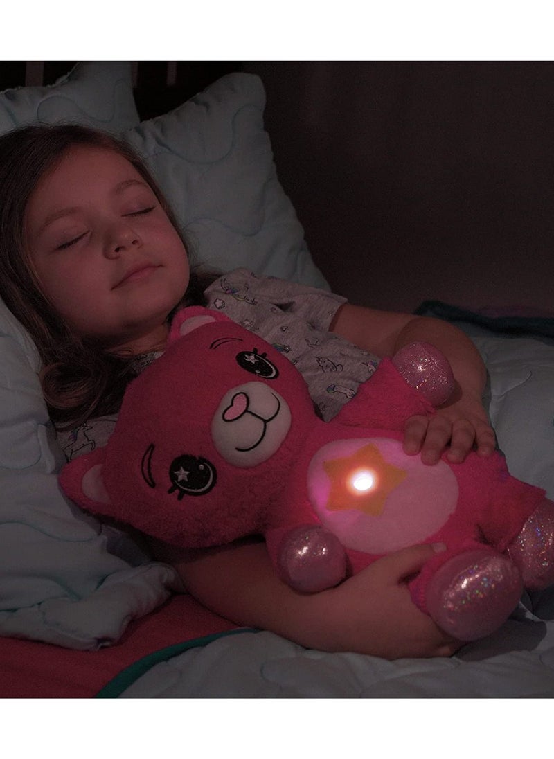 Generic - Star Belly Dream Lites, Stuffed Animal Night Light and Star Projector, Pretty Pink Kitty - Image 1