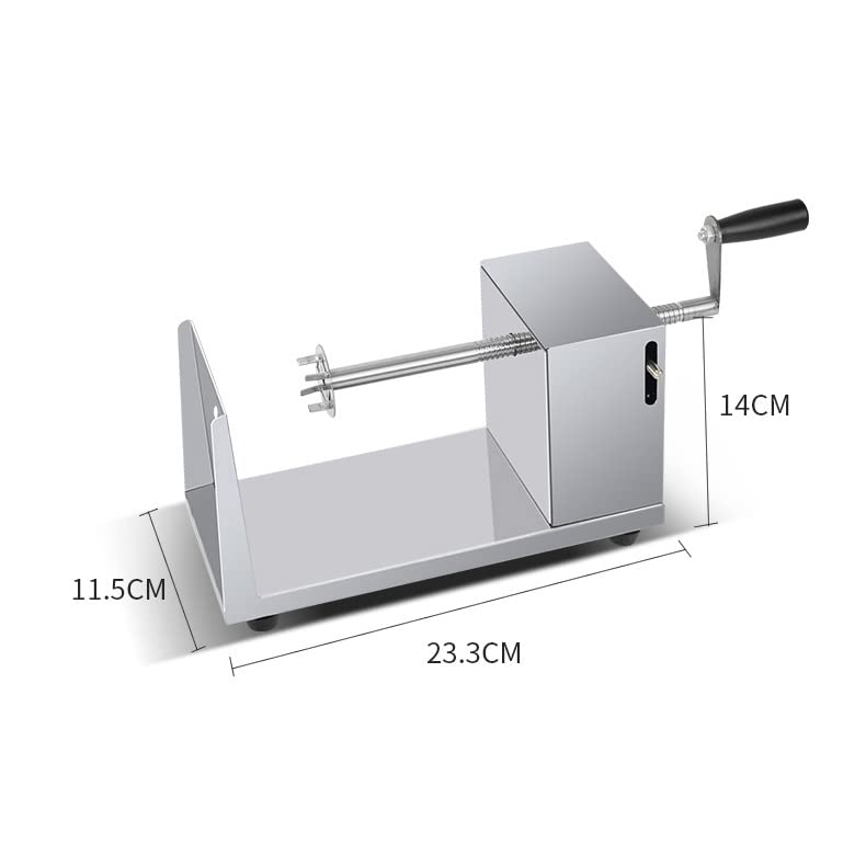 TechTongda Tornado Potato Spiral Cutter Manual Stainless Steel Twisted Potato Slicer Cutter French Fry for Potatoes Carrots Vegetables - Image 2