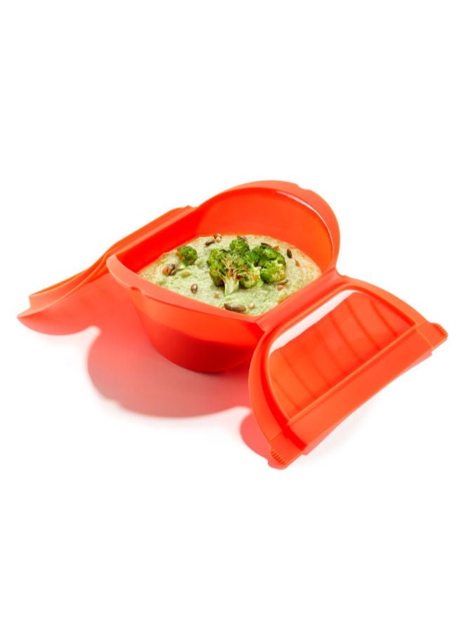 ليكوي طباخ بخار عميق بالميكروويف مع صينية - Image 2