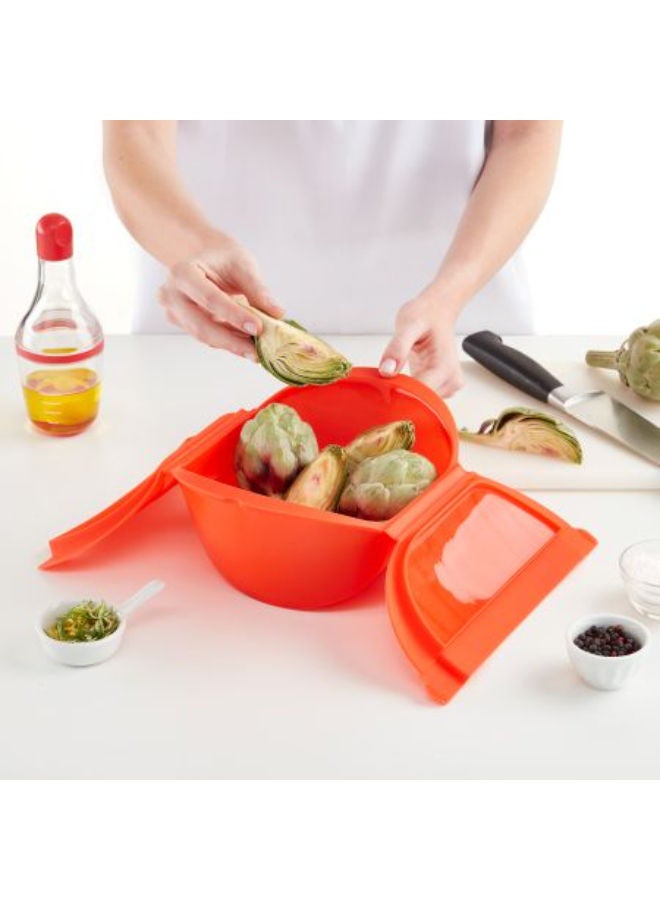 ليكوي طباخ بخار عميق بالميكروويف مع صينية - Image 3