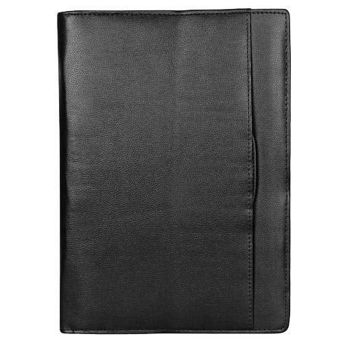 NJ Leather Zipper File Document Bag with Handle for Certificates, Document Bag with Adjustable Handles : Black - Image 4