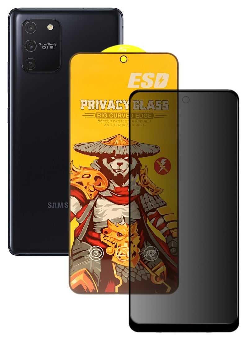 ESD Tempered Dustproof Privacy Glass Screen Protector Compatible For Samsung Galaxy S10 Lite - Image 1