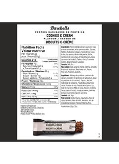 Barebells Barebells Protein Bars Cookies & Cream - 12 Count, Pack of 2 - Protein Snacks with 20g of High Protein - Chocolate Protein Bar with 1g of Total Sugars - On The Go Protein Snack & Breakfast Bars  - Image 2
