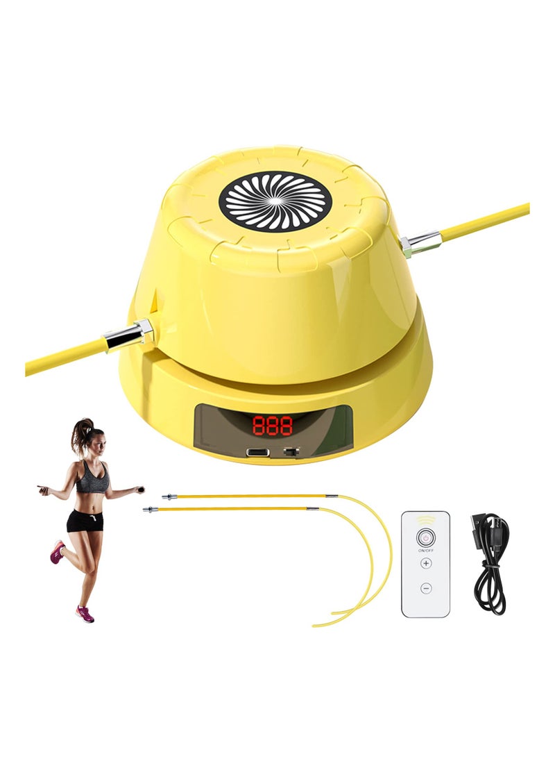 SYOSI Intelligent Jump Rope Machine, Automatic Electric Rope Skipping Machine Multiplayer Jumping Rope with LED Display Adjustable Jump Rope with Counter Training Counting Rope Machine for Gym Party Home  - Image 1