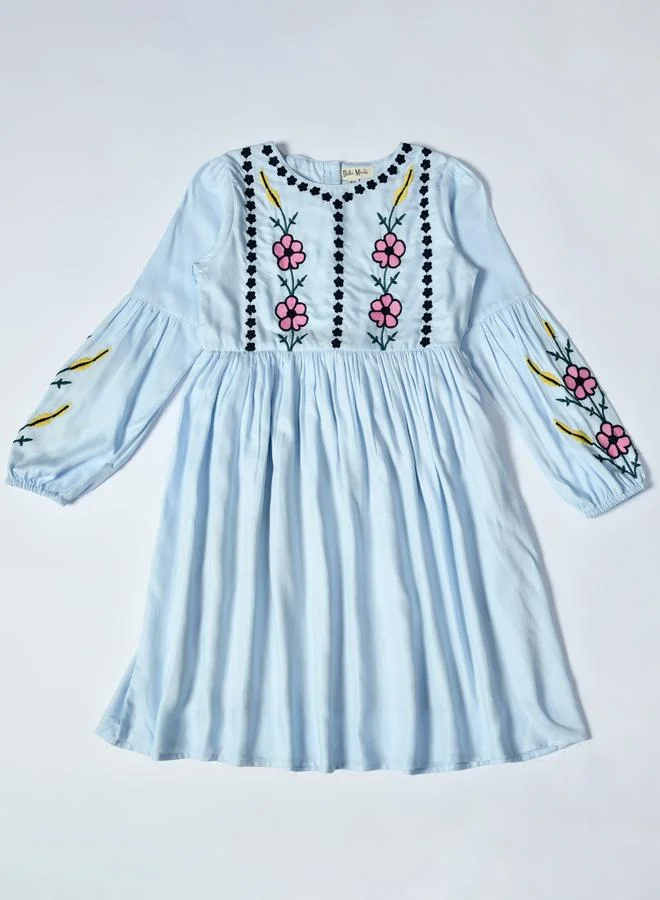 BELLA MODA Floral Embroidered Dress