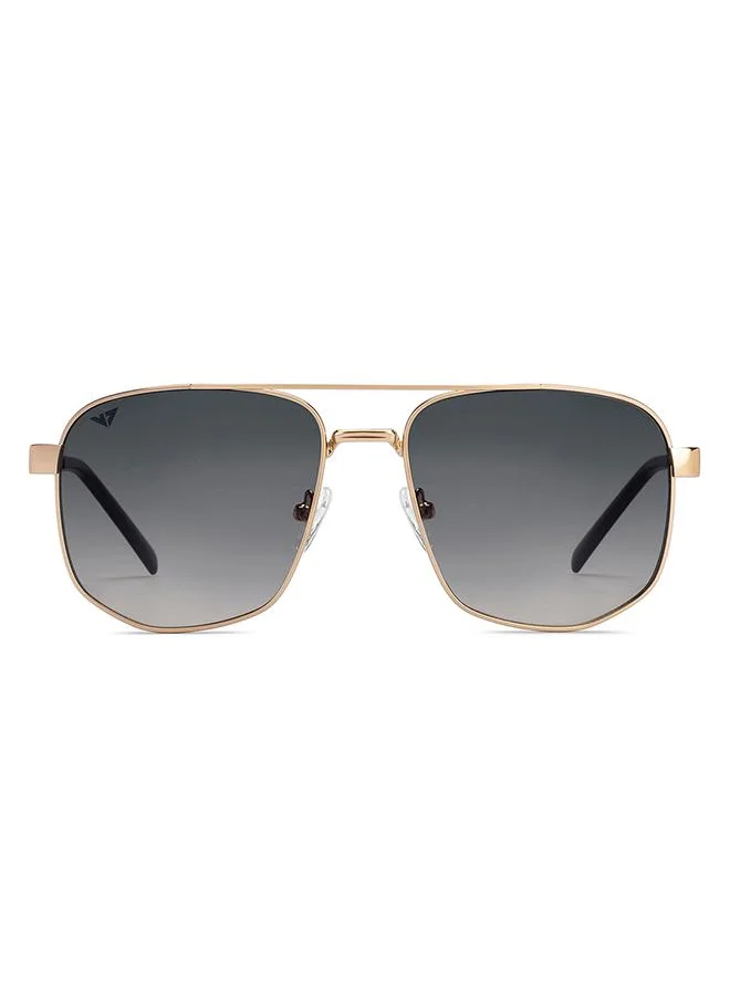 VINCENT CHASE Full Rim Hexagonal Petite Branded Latest And Stylish Sunglasses 100% UV Protected Unisex Medium VC S16529