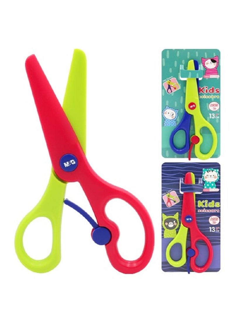 M&G So Many Cats M Plastic Scissors With Shock Absorber  - Image 1