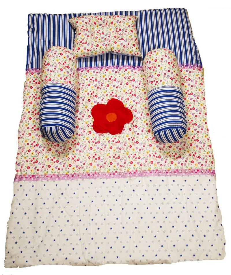 Creative Textiles Baby Bedding Printed Cotton Baby Bedding Set - 100 X 70 cm, MulticolorSoft Cotton Material NestUltra Soft Cusioned - Image 1