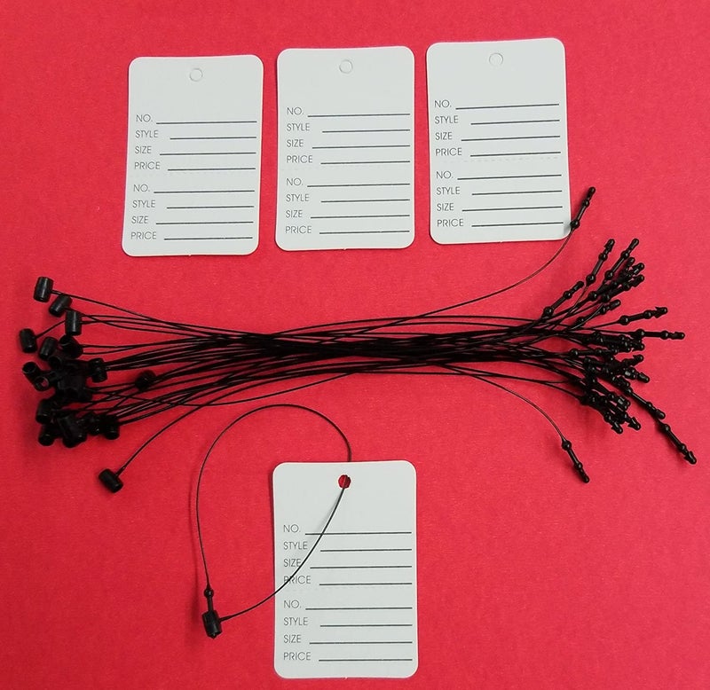GREENGROW Black 2000 Pcs Plastic Loop Lock Pins Tag Fastener Hook Ties (9-INCH) - Image 2