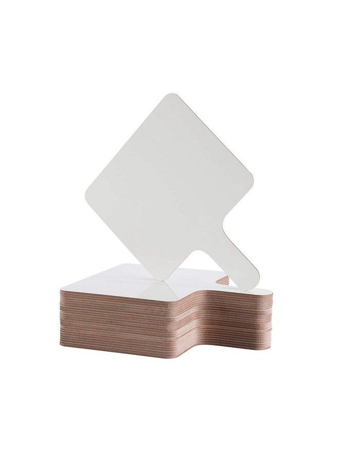GSM Brands - Dry Erase Answer Paddle White Board Double Sided Paddles (25 Pack 7.83 X 6.46 Inches) - Image 1
