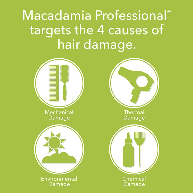 Macadamia Professional Hair Care Sulfate Paraben Free Natural Organic CrueltyFree Vegan Hair Products Ultra Rich Moisture Hair Conditioner, Green, 33.8 Fl Oz - Image 5
