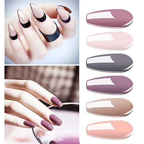 Vishine Gel Nail Polish Starter Kit  6 Colors Gel Polish Set Base Top Coat 36W LED UV Nail Lamp with Full DIY Gel Manicure Nail Tools by Vishine 8ml 12 - Image 5