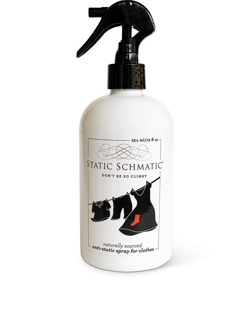 Static Schmatic for Clothes, Natural Static Cling Remover, Static Spray for Clothes, Anti-Static Spray, Natural Static Cling Remover, Dryer Sheet Alternative, Laundry Size (12 Fl Oz) - Image 1