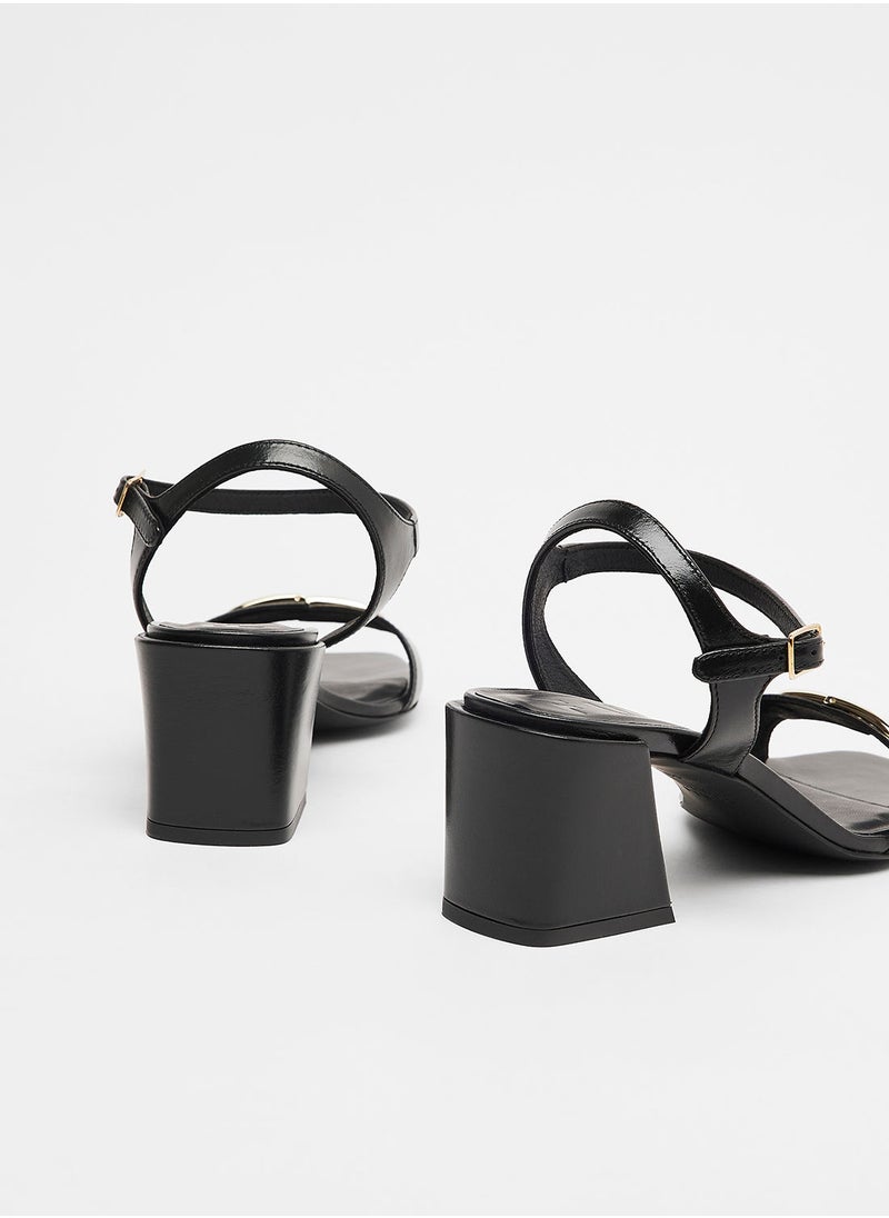Furla - Chain T.60 Block Heel Sandals - Image 1
