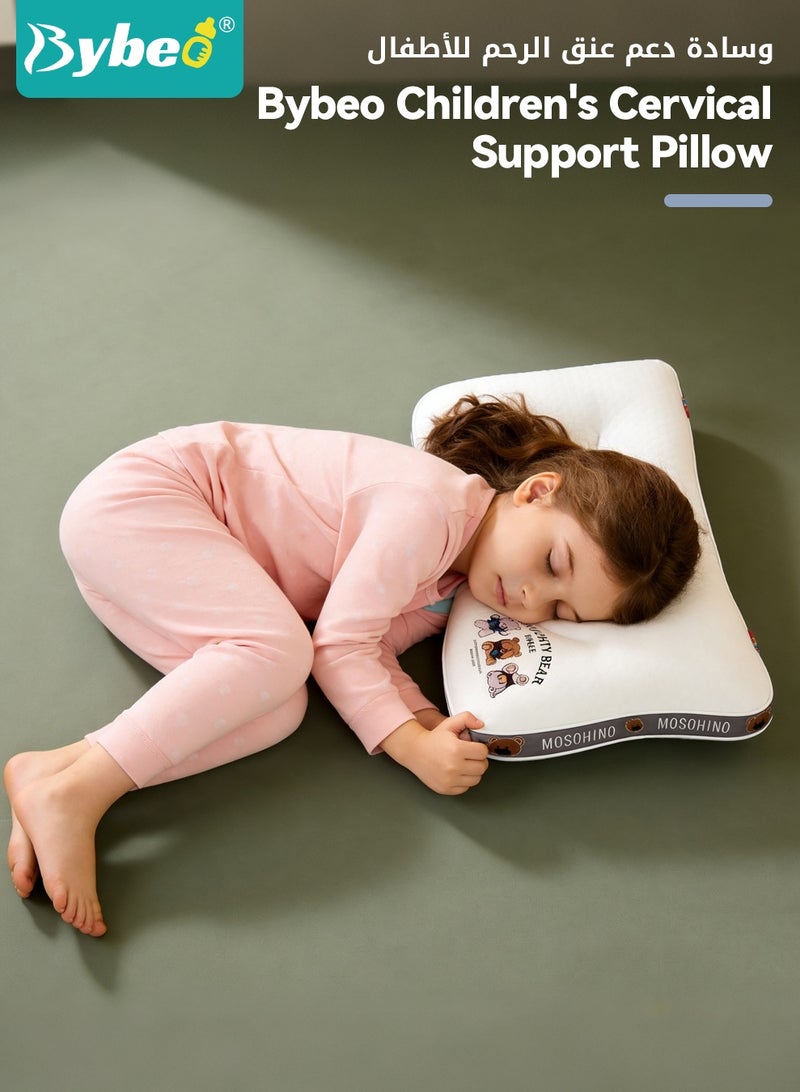 Bybeo Toddler Pillow for Sleeping, Kids Pillows with Ergonomic Spine-Protective Design, Toddler Head Support Pillow, Baby Nursing Sleeping Pillows, for 1-5 Years Children Boys and Girls - Image 2
