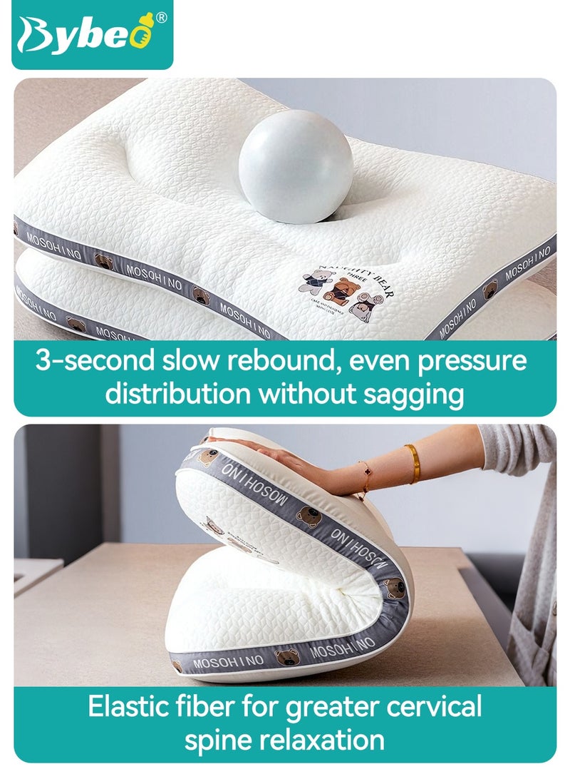 Bybeo Toddler Pillow for Sleeping, Kids Pillows with Ergonomic Spine-Protective Design, Toddler Head Support Pillow, Baby Nursing Sleeping Pillows, for 1-5 Years Children Boys and Girls - Image 5