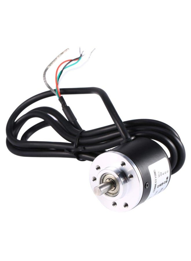 WYBOT - Rotary Encoder, 600P/R Photoelectric Incremental Rotary Encoder 5V-24V AB 2-Phases Wide Voltage Power Supply 6mm Shaft - Image 1