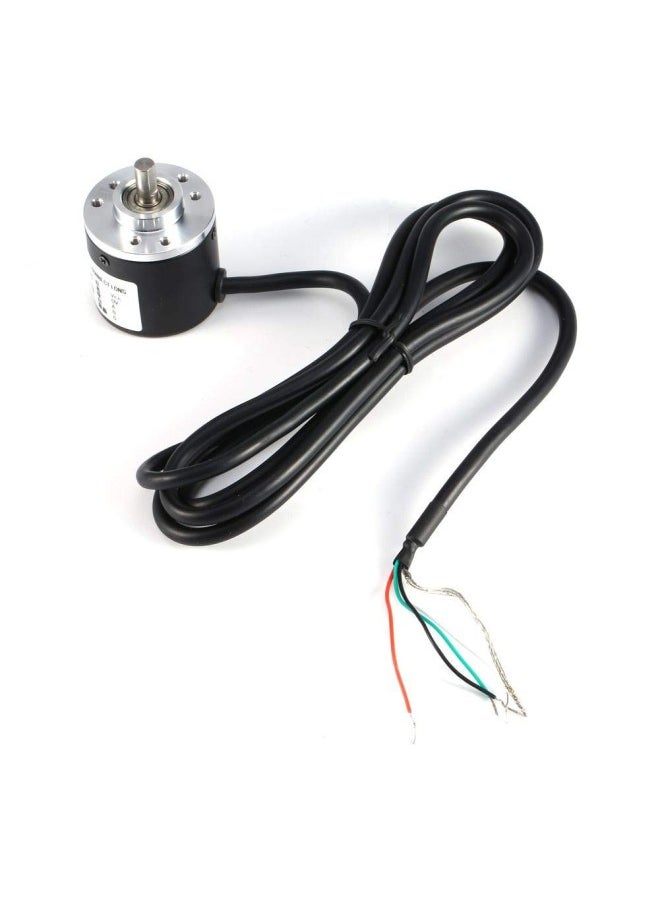 WYBOT - Rotary Encoder, 600P/R Photoelectric Incremental Rotary Encoder 5V-24V AB 2-Phases Wide Voltage Power Supply 6mm Shaft - Image 1