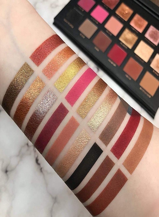 Authentic Store Rose Gold Remastered Eyeshadow Palette 18 Color Makeup Palette Highlighters Eye Make Up High Pigmented Professional (Rosegold Remaster) | Shimmery, Matte & Metallic Finish - Image 4