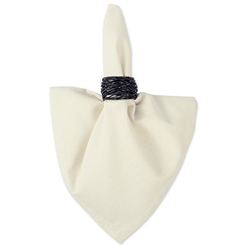 DII Solid Pastel Napkin Set Cotton, Machine Washable, 20x20 Inch, Natural, 6 Count - Image 4