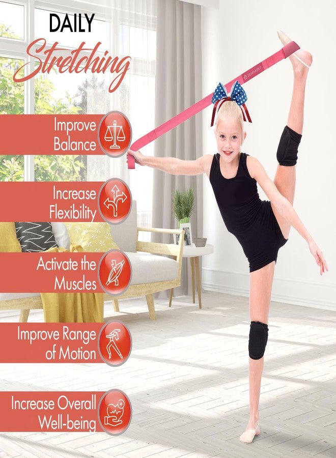 Zenmarkt Stretching Strap for Cheer – Flexibility Stunt Strap for Cheerleaders – Durable Cheer Stretching Bands for Improved Flexibility, Range of Motion – Essential Cheer Accessories (Pink) - Image 4