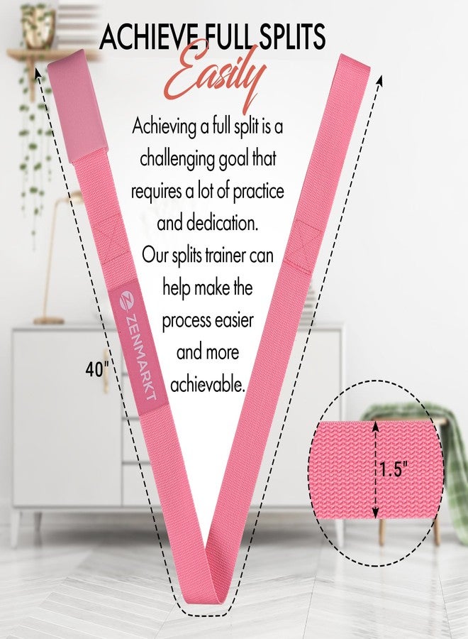 Zenmarkt Stretching Strap for Cheer – Flexibility Stunt Strap for Cheerleaders – Durable Cheer Stretching Bands for Improved Flexibility, Range of Motion – Essential Cheer Accessories (Pink) - Image 3