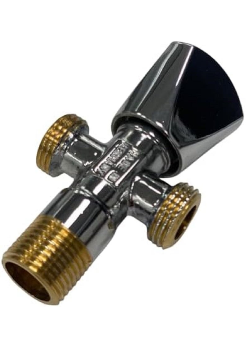 Hagen German Two Way Angle Valve - Two Way Angle Valve, German Quality, Double Angle Valve with Two Ports and One Valve, German  - Image 1