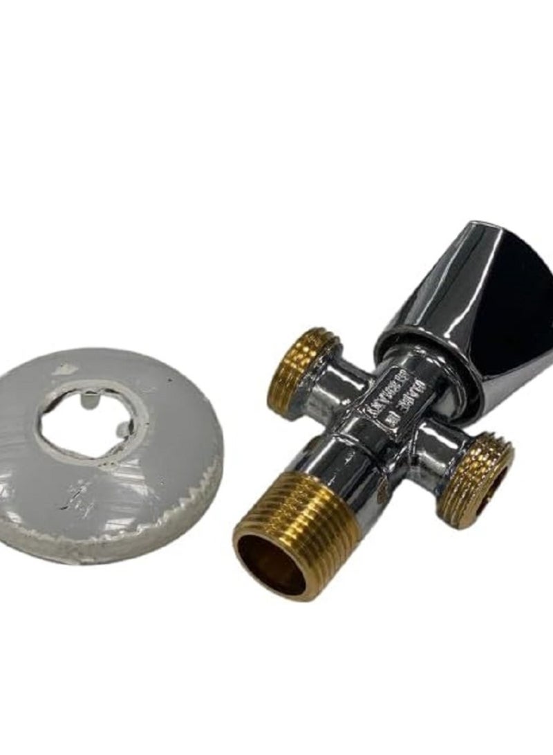 Hagen German Two Way Angle Valve - Two Way Angle Valve, German Quality, Double Angle Valve with Two Ports and One Valve, German  - Image 3