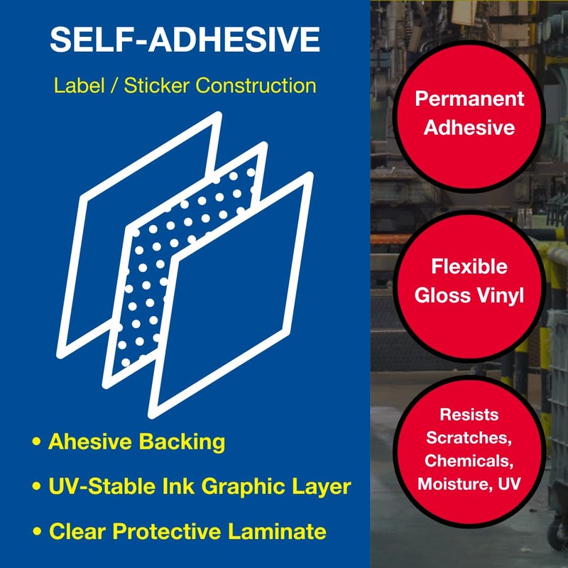 ComplianceSigns.com NOTICE Electric Panel Inside OSHA Label Decal, 5x3.5 inch 4-Pack Vinyl for Electrical White, Made in USA - Image 3