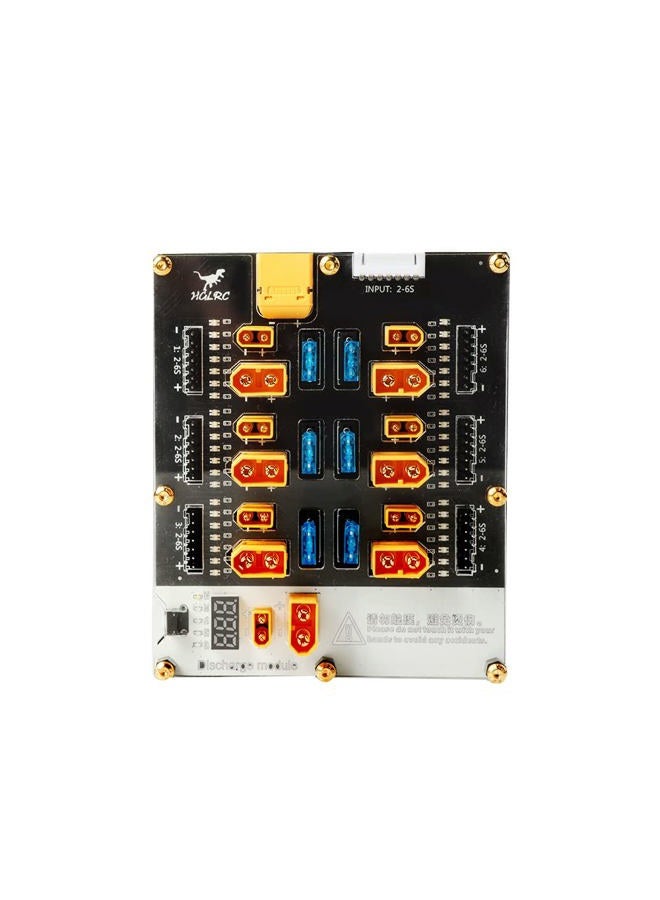 HGLRC شاحن بطارية ليثيوم بوليمر متوازن 6 منافذ ثور برو 40A موصل XT60 XT30 2-6S مدمج مع مفكك بطارية ليثيوم ل IMAX B6 ISDT Q6 نانو HOTA D6 برو P6 - Image 4