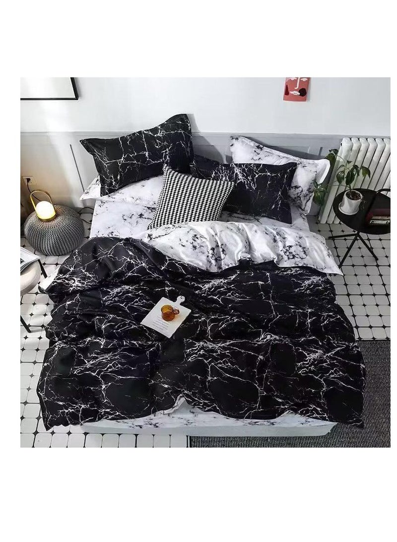 Single Duvet set 4 pieces set comforter set pillow cover bed sheet duvet cotton quality single10