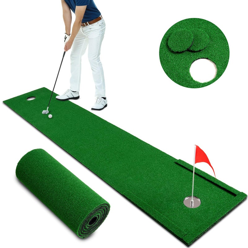 FARROLL Putting Green Golf Putting Mat Non-Slip Professional Practice Trainning Mat for Indoor Outdoor (Putting Green) - Image 1