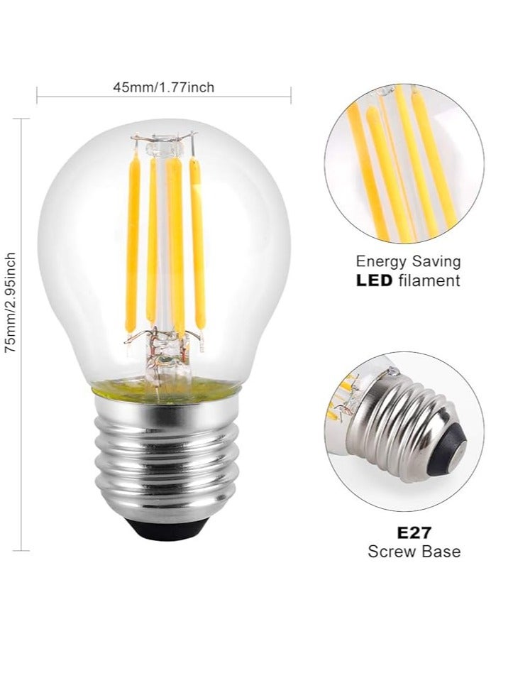 ESNCO E27 Edison screw base, 4W Warm white LED Light bulbs, can be easily install. - Image 2